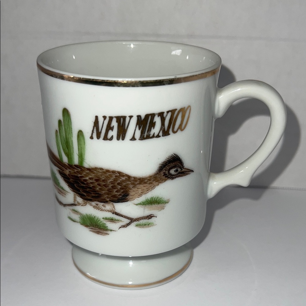 New Mexico Roadrunner Cactus‎ Vintage Souvenir Mug